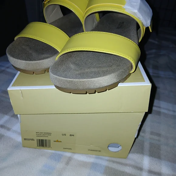 Michael Kors Yellow Women's Sandals - Picture 3 of 6